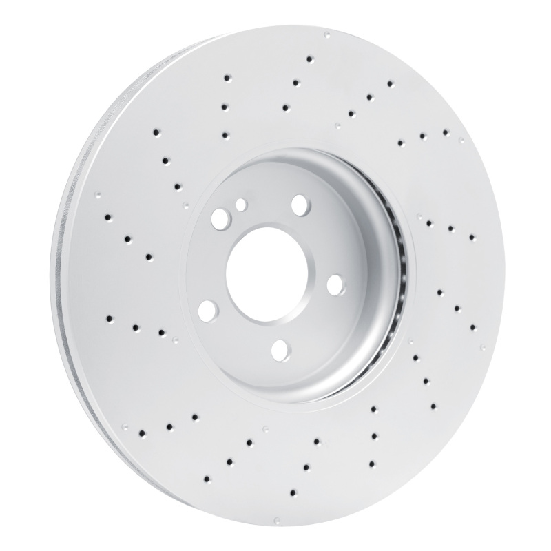 Mercedes-Benz CLA45 AMG Brake Rotor (1) - Front - R1 Concepts - Drilled Carbon Alloy GeoMET - `20-`25